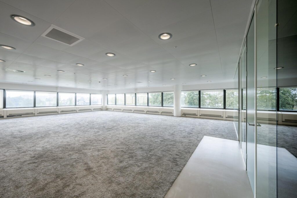 Spacious, modern office space with large windows on Prof. E.M. Meijerslaan.